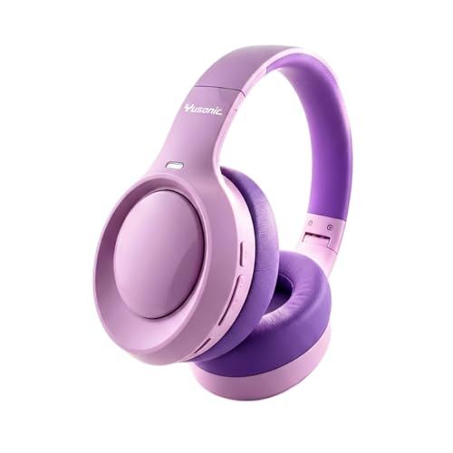 YUSONIC Hybrid Active Noise Cancelling Headphones Purple