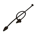 Elegant Ouchless Ponytail Holder - No Slip, 6 inches long, Black Creaseless Hair Ponytail Protective Grip for Thin, Fine Hair - No Damage Hair Ties Keep Ponytail Place, by Whirl-a-Style (3 pack)