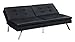 DHP Chelsea Convertible Splitback Futon Couch with, multifunctional - Black