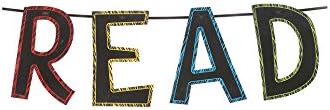 Renewing Minds Chalk Talk"Read" Banner, Multi-Colored, Four 12 Inch Letters