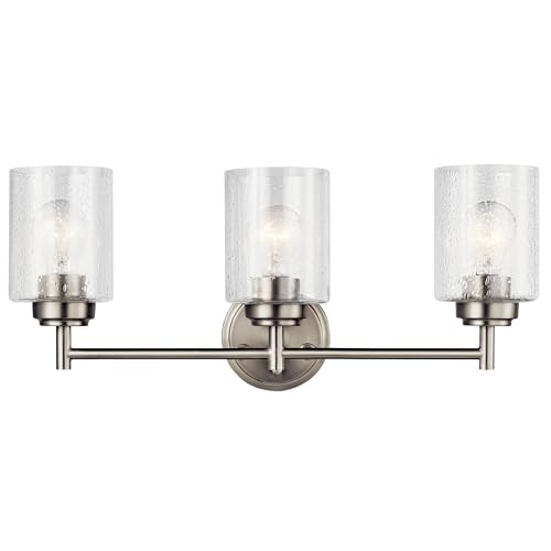 Kichler Winslow 3-Light Bathroom Vanity Light, Brushed Nickel