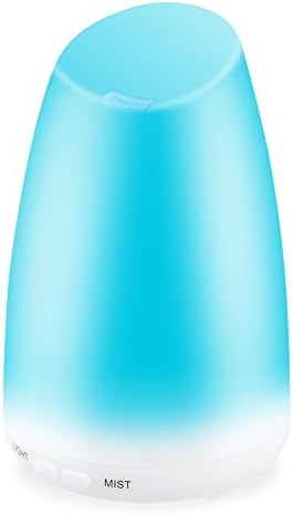 110ML Essential Oil Diffuser Aromatherapy Diffuser Portable Ultrasonic Oil Diffuser with Mist Mode Adjustment, Waterless Auto-Off and 7 LED Color Moon Light for Office Home Bedroom Baby Room