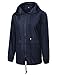 Womens Lightweight Raincoat Waterproof Packable Rainwear Outdoor Windproof Hooded Active Rain Jacket