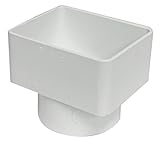 Canplas 414433BC PVC Sew 3X4X3 Down Spout Adaptor