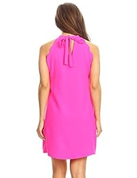 Via Jay Vestido corto de verano sin mangas, suelto, casual, cómodo