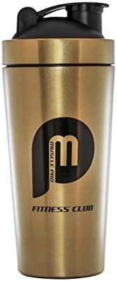 Stainless Steel Shaker Bottle Gold- Water Bottle - 25 OZ Protein Shaker Bottle - Sport Bottle