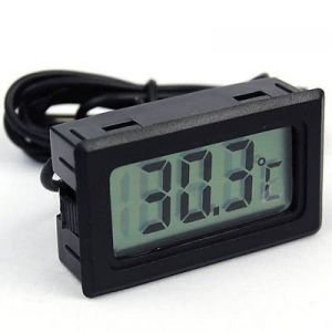 R-tek (DEVICE) Digital Thermometer with LCD for Fridges Freezers (Black/White)