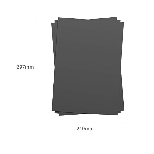 Panngu 50 Blätter Bastelkarton schwarz, 230 g/m², DIN A4, Qualität Vintage Craft Card für DIY I Zum Selbstgestalten… – Bild 4