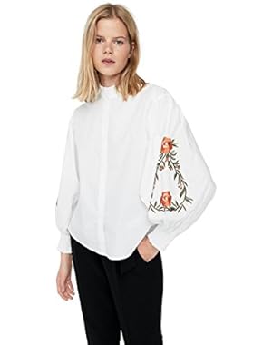 Women's Floral Embroidered Shirt