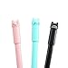 CHUANGLI 6PCS Cute Cat Pens Kawaii 0.5mm Black Ball Point Gel Pen for School Office Supplies