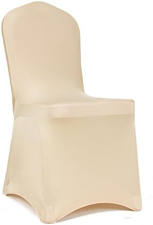 Universal Shiny Lycra Spandex Stretch Chair Cover Slipcovers Dining Chair Seat Cover For Wedding Christmas Party Banquet Home Decor Set Of 4pcs or 6pcs (6, Champagne)