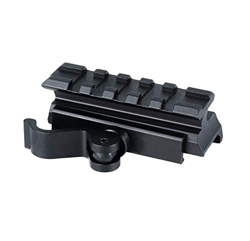 Monstrum Picatinny Riser Mount for Scopes and Optics | 2.5 inch with Quick Release | Medium Profile