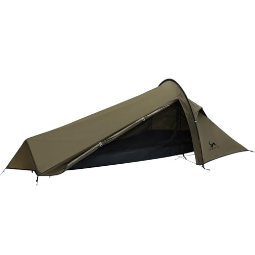 TOMOUNT Bivy Nylon Tent Ultralight 1 Person Waterproof Bivy Bag Small Pack Size Trekking Tent One-man Tent for Trekking, Camping, Outdoor, Climbing with Backpack