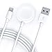 Compatible with Apple Watch iWatch Charger, 2 in 1 Wireless Charger Cable for Apple Watch Series 4/3/2/1 and iPhone XR/XS/XS Max/X/8/8Plus/7/7Plus/6/6Plus