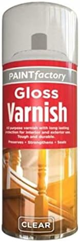 Paint Factory Clear Gloss Varnish Spray Can 250ml view 2