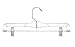 Merrick Crystal Skirt/Slack Hangers, Clear, Set of 12 (Made in USA)
