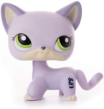 Yvonnezhang LPS Pet Shop Cute Short Hair Cat Toys Great Dane Collie Dogs PVC Action Stand Figure Toys Cosplay Dolls Model Toy Gifts For Kids,35