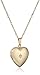 14k Yellow Gold-Filled Heart Locket with Diamond-Accent, 18