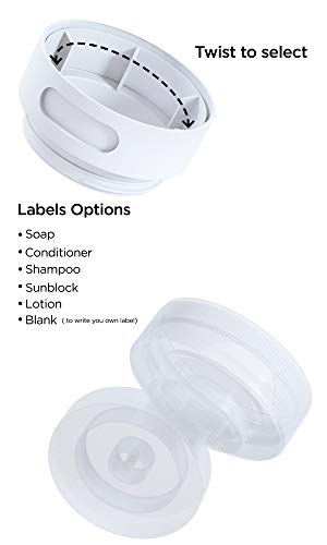 Leak Proof Refillable Silicone Travel Bottles - 3oz Travel Size Containers - Squeeze Bottle with TSA Bag - Thumbnail 5