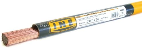 INETIG ER70S-6 .035 x 36-Inch on 10-Pound Tube Copper Coated Tig Rod for Welding Carbon Manganese Steels