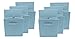 Sorbus Storage Cubes - 11 Inch Foldable Fabric Baskets for Organizing Pantry, Closet, Shelf, Toy Box, Cubby - 6 Collapsible Cloth Cube Storage Bins for Home, Nursery, Playroom, Bedroom (Pastel Blue)