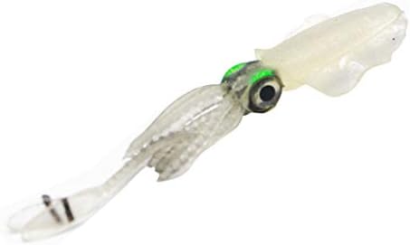 MAMaiuh Fishing Lures Squid Soft Hook Fish Lure Octopus Multineedle Baits Fishing Tackle 12CM (C)
