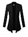Hybrid & Company Super Comfy Flowy Womens Open Front Drape Cardigan