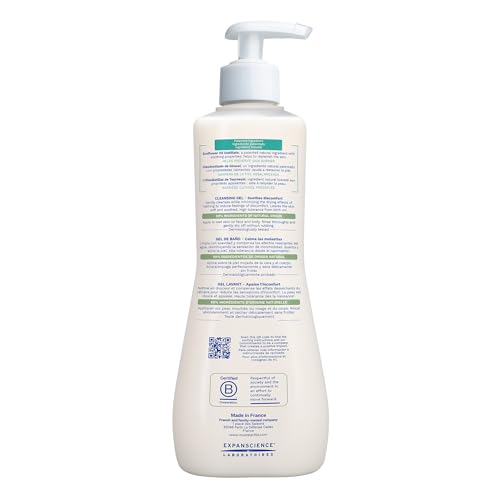 MUSTELA STELATOPIA ECZEMA-PRONE SKIN CLEANSING GEL – BABY FACE & BODY WASH WITH NATURAL AVOCADO & SUNFLOWER OIL – FRAGRANCE-FREE & TEAR FREE – 16.9 FL. OZ.