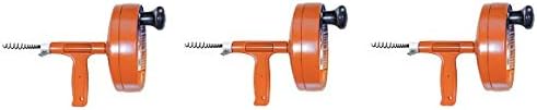 General Pipe Cleaners R-25SM Spin Thru Drain Auger with 1/4-Inch by 25-Feet Cable (3)