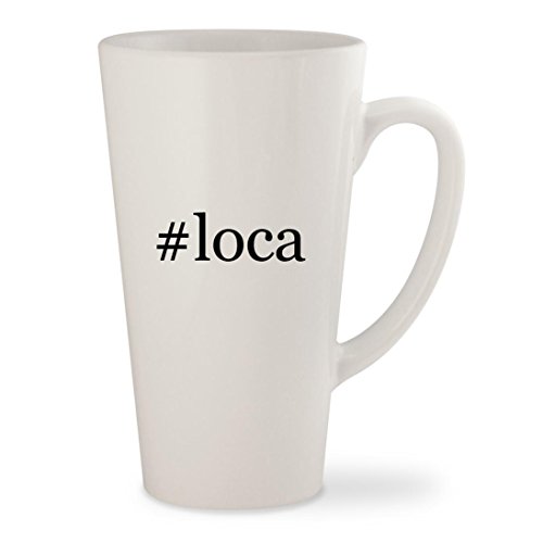 #loca - White Hashtag 17oz Ceramic Latte Mug Cup