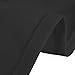 LinenTablecloth 60-Inch Square Satin Overlay Black