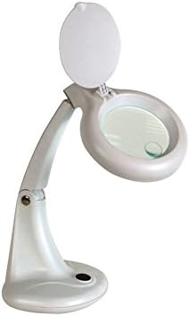 Velleman VTLAMP10 Desk Lamp with Magnifying Glass, White, 12 W, Small to Medium