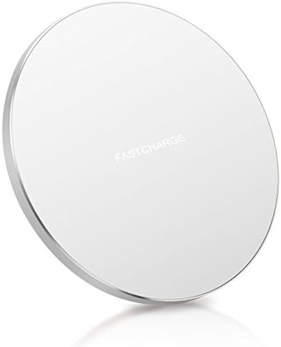 Wireless Charger-Qi Fast Wireless Charger Charging Pad for Galaxy Note 8 S8 S8 Plus S7 Edge S7 S6 Edge Plus Charge for iPhone (NO AC Adapter) (White)