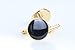 Digabi Black Enamel Cufflinks 18K Platinum Plated Gift Boxed