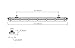 ASD 4FT LED Vapor Tight Light Fixture 31W, Commercial Lighting Products, Tube Light, LED Wall Light, 3410 Lm, IP66, 110W Eq, 120-277V, 5000K, Non-Dimmable, UL Listed