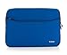iPearl 13-inch Soft Neoprene Sleeve Case for MacBook & UltraBook Laptop (Built-in External Pocket) - Blue