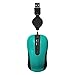 yafox 5079 Mini Retractable Cable Wired USB Optical Mouse for for Laptop(Light Blue)