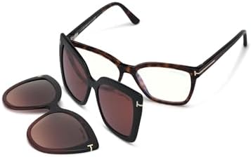 Amazon.com: Tom Ford - FT5641-B Shiny Fuchsia/Clear Cat Eye Women