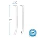 Upgraded Lifetime Appliance WR12X22148 Door Handles Compatible with General Electric (GE) Refrigerator White 19