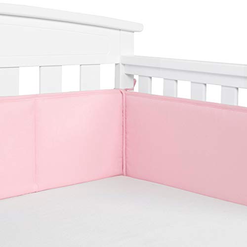 TILLYOU Baby Safe Crib Bumper Pads for Standard Cribs Machine Washable