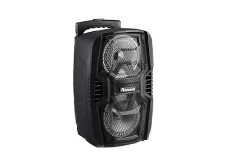 Norcent Dual Inch Rechargeable Tailgate Bluetooth Speaker with TWS  Function, Multi-Color LED Lights System,