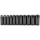 Stanley 97-125 11 Piece 1/2-Inch Drive SAE Deep Impact Socket Set