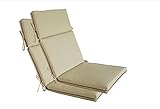 BOSSIMA Indoor Outdoor High Back Chair Cushions Replacement Patio Chair Seat Cushions Set of 2 Light Khaki