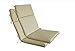 Bossima Indoor/Outdoor Light Khaki High Back Chair Cushion, Spring/Summer Seasonal Replacement Cushions.Set of 2