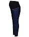 Bhome Maternity Jeans Pants Blue Long Skinny Jeans Fall Stretch High Waisted Slim Fit Leggings Blue Jeans M