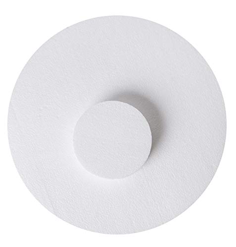 24 Foam Circles -Craft Foam Circles- Styrofoam Discs -Craft Foam for Art and Craft- Floral Foam - Foam Disks- DIY Crafts for Home, School- 2 Size 12'' x 12'' x 1'' & 4'' x 4'' x 1'' Inch (Pack of 24)