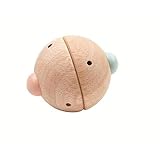 PlanToys Wooden Push Beeping Ball Toy