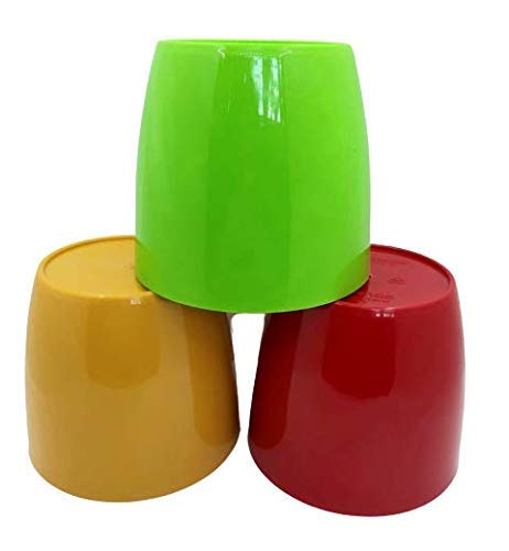 Nayi Umang Beautiful Set of Multicolour 3 Indoor/Table top Colourful Plant Container Set - Valencia - 14 cms -Best for Home and Office Decor. Sturdy Planter