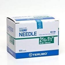 Dispensing Needles 21Gx1.5" (0.80x38mm) Sterile Luer Lock, Individual Packged Qty: 1 Box of 100 each