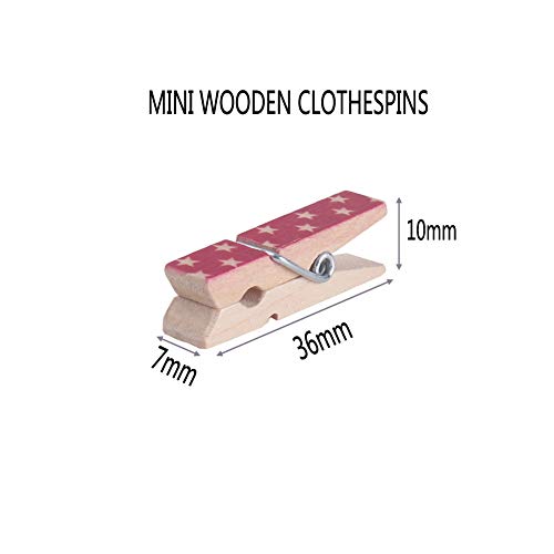 1 ZICOME+100pcs+Colorful+Natural+Clothespin